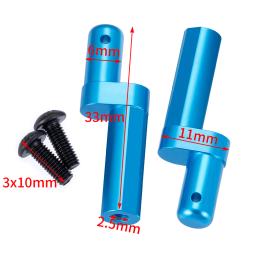 Trinood metal amortecedor cvd eixo de acionamento bateria placa montagem braço suspensão para 1/10 tamiya tt02 conjunto completo peças atualização - Image 4