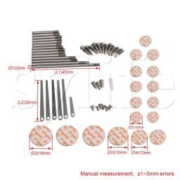 Almofadas de reparação de clarinete, conjunto de ferramentas de manutenção, peças de molla de folha, buraco de som, instrumento de parafusos, acessórios diy tipo b - Image 2