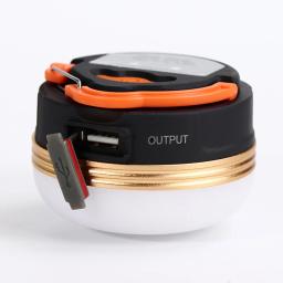 Luzes de acampamento pendurado usb recarregável ao ar livre led luz ímã base 3 modo tenda lanterna emergência portátil luz da noite lâmpada - Image 2