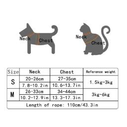 Pet Dog Tração Corda, Pequeno Dog Collar Universal Walking Cat Rope, Pequeno Urso Mochila, Glow Tanque, Peito Pet Carrier Leash - Image 6