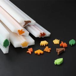 Grande Folha De Abelha Tubo Longo Sabonete Molde De Silicone, DIY, Sanduíche, Mousse, Fabricação De Bolo, Vela De Resina De Pássaro, Decoração De Chocolate, Presente De Natal, Novo - Image 3