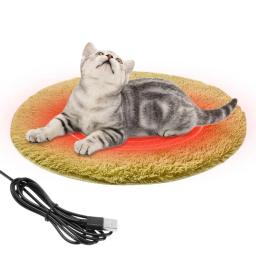 Cobertor aquecido para cães Almofada de aquecimento para animais, controle automático de temperatura, camada impermeável, fundo antiderrapante - Image 1