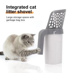 Auto-limpeza Cat Litter Box Pá, Colher para Sandbox, Kitty Tray Supplies - Image 1