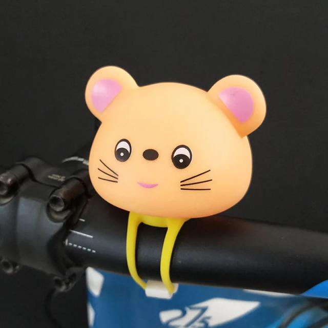 Acessórios de Ciclismo Divertidos: Lanterna de Bicicleta com Desenhos Animados, Air Horn e Campainha para Crianças e Adultos
