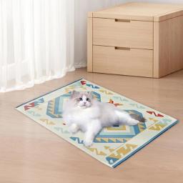Tapete de resfriamento para cães pequenos e grandes, seda gelada, fácil de limpar, almofada auto-resfriada, acessórios para animais, verão - Image 3