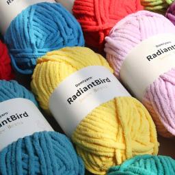 Fio De Lã Para Tricô DIY, Fio De Crochê De Espessura Macia, Lenço e Chapéu De Camisola Artesanal, 100g por Bola - Image 1