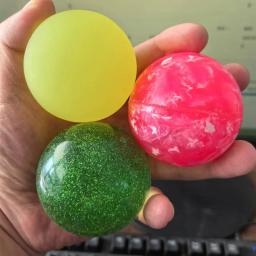 1 pçs grande bola de borracha saltitante 55mm basquete glitter mármore balle rebondissante crianças festa goodie presente saco enchimentos - Image 1