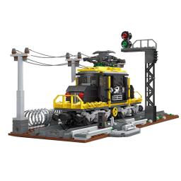 Blocos De Construção De Locomotiva A Vapor, Partícula Pequena, Montagem De Plástico, Trem De Brinquedo DIY, Novo sem Caixa - Image 5