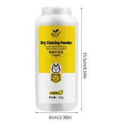 Shampoo em pó seco para cães que limpa e hidrata a maioria dos cães e gatos - Image 6