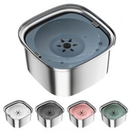 Aço inoxidável Pet Floating Bowl, boca não-molhante, bebedor de água portátil, Pet fornecimentos para cão e gato - Image 1