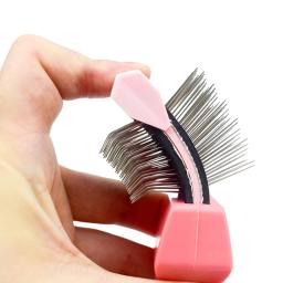 Dupla face pet escova de cabelo do cão gato pele cerdas grooming derramamento limpeza massagem pente ferramenta estilo - Image 4