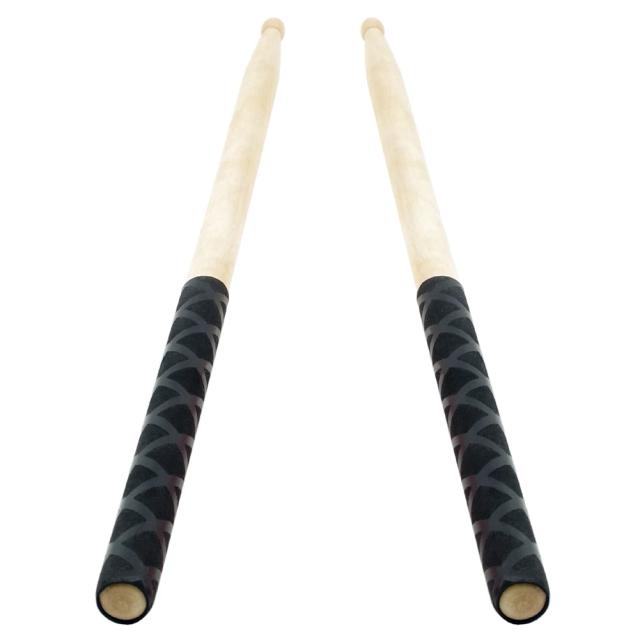 Apertos Antideslizantes para Baquetas de Percussão - 2 Peças em 16,5 cm com Absorção de Suor para Modelos 5A, 5B, 7A e 7B.
