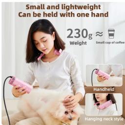 Portátil de poupança de energia cabelo secador, de alta potência, silencioso, pescoço pendurado, cabelo puxando, máquina Pet beleza, novo - Image 6