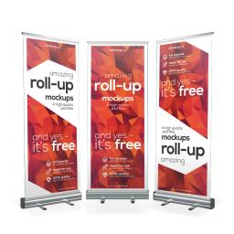 Banner retrátil personalizado 24 "x 63" suporte de enrolar de aço plástico mostra comercial sinal de loja casamentos eventos exibição de exposição portátil - Image 4