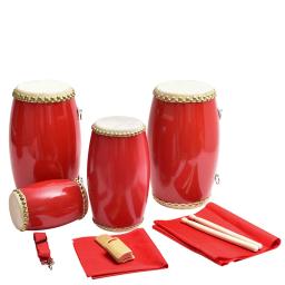 Instrumento de Percussão de Couro Chinês, Portátil, Profissional, Dança Folclórica, Brinquedo Adulto, Mão, Simples, Bateria, Chinês - Image 4