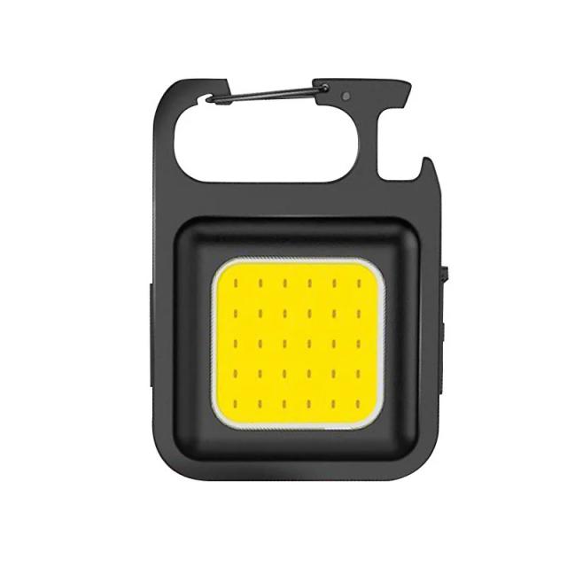 Lanterna Portátil Mini LED com Carregamento USB, Ideal para Camping e Emergências, Funciona como Isqueiro e Luz de Trabalho