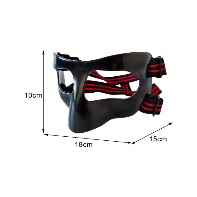 Máscara Facial Ajustável Leve para Esportes - Proteção Ideal para Basquete, Futebol, Karatê e Ginásios