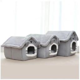 Indoor Soft Pet Tent House, Dog Kennel, Cat Bed com almofada removível, Warm, Small Medium and Large Pets - Image 5