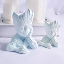 Molde De Aromaterapia De Gesso Para Decoração De Casa, Vela Artesanal, Forma De Gesso, Arte De Escultura, Homem Árvore, Gesso, Presente De Casamento, Silicone - Image 4