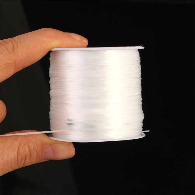 Cordão Elástico DIY de 60m para Pulseiras - Corda Forte e Fibra para Artesanato