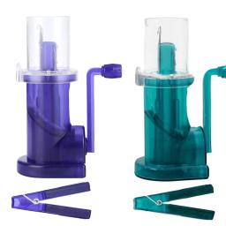 Máquina de tricô portátil, tear de malha com manivela, malha de mão trançada, camisolas DIY e cachecóis acessórios - Image 1