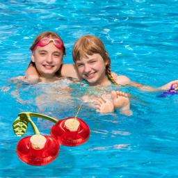 Suporte De Copo De Cereja Inflável, Suporte De Bebida, Brinquedo De Bar De Piscina, Coasters De Flutuação, Acessórios De Férias De Verão - Image 4