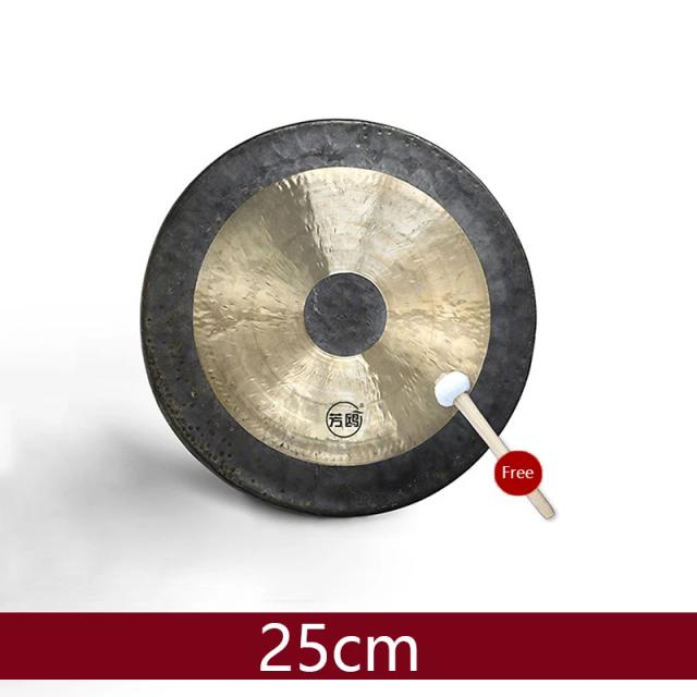 Hand Hammering Drum: Instrumento de Percussão em Cobre para Ópera Chinesa, sino com martelo, 18cm-30cm