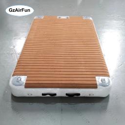 Mini plataforma flutuante inflável natação água ilha jet ski doca esteira DWF Material doca inflável - Image 6
