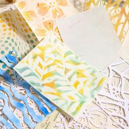 6 pacotes/lote série de produção de papel artístico bonito adorável retro decorativo bloco de notas de papel - Image 4
