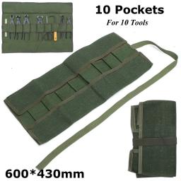 Pacote De Armazenamento De Ferramentas Bonsai japonês, Roll Bag, Canvas Tool Set Case, 600x430mm - Image 6