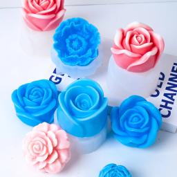Molde De Silicone De Flor 3D, Vários Sabão Rosa, Vela Perfumada, Molde De Fundição De Gesso, DIY, Bonito, Pequenos Presentes Do Artesanato, Fazendo Ferramentas, Criativo - Image 3