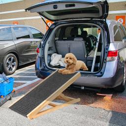 Rampa antiderrapante ajustável para Pet, Dog e Cat Ladder, sofá interior e sofá, Pet Supplies, 2 níveis de altura, dobrável e durável, sofá - Image 3