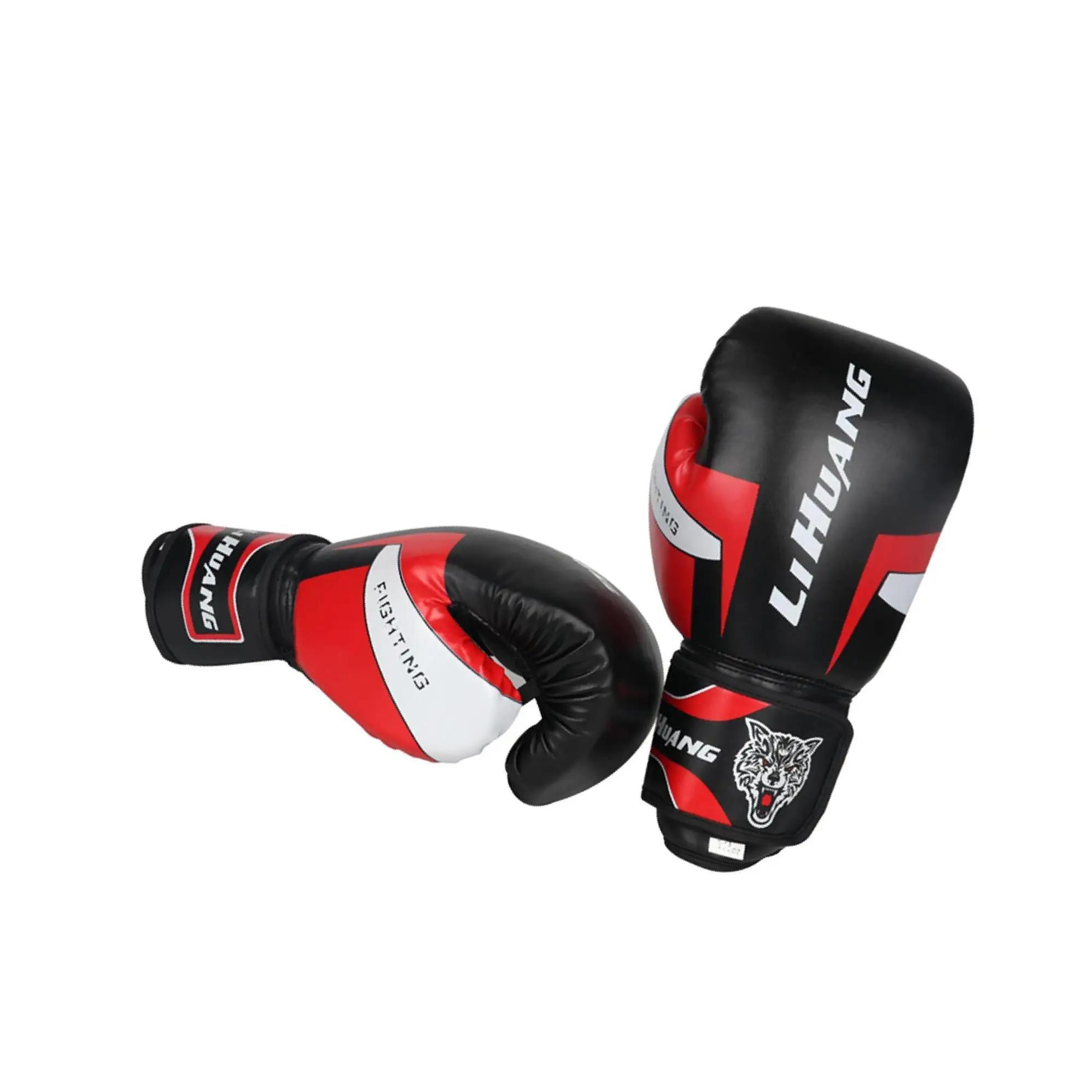 Sparring PU luvas de boxe para homens e mulheres, equipamento profissional Kickboxing, adultos Sandbag Training, Muay 6 8 10 12oz - Image 1