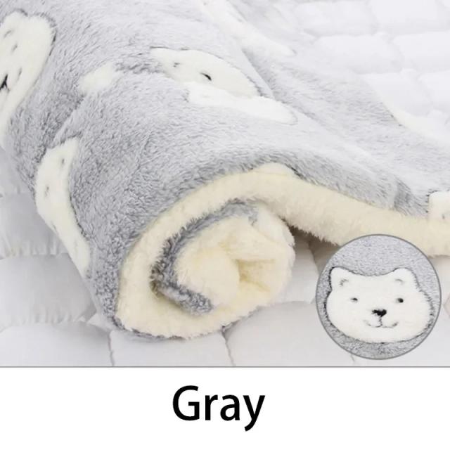 Almofada Antiderrapante Aquecida para Animais de Estimação com Impressão, Ideal para Gatos e Cães em Outono e Inverno