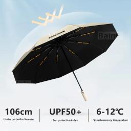 Guarda-chuva de carro dobrável automático logotipo personalizado, Bloqueia Raios UV para GWM, H9, H6, F7, DARGO, F7X, F7H, H8, H2, H3, Autopeças - Image 3
