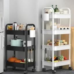 Carrinho de armazenamento móvel, Carrinho multifuncional com rodas, Home Acessórios, Organizador multifuncional, Home Bookshelf - Image 1