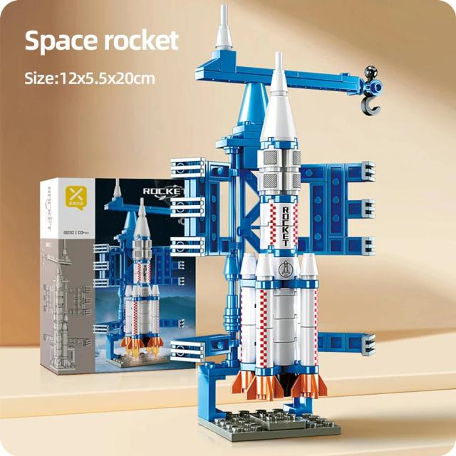 Exploração Espacial em Casa: Conjunto de 133 Peças de Foguete e Torre de Controle para Adultos e Crianças a Partir dos 8 Anos