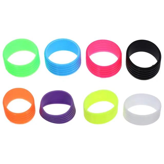 Kit de 8 Overgrips de Silicone Antiderrapante para Raquete de Tênis com Protetores Compactos