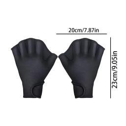 Luvas de natação de neoprene para treinamento de fitness, natação Webbed Paddle, Fitness aquático, aletas de mão Aqua, dedo de natação, 1 par - Image 6