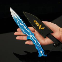 24cm valorant smite faca com coldre periféricos de jogo arma modelo todo metal brinquedo espada chaveiros presentes colecionáveis ornamentos - Image 2