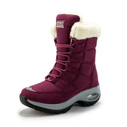 Sapatos de algodão de tamanho grande para o inverno ao ar livre grosso quente sapatos de algodão de alta qualidade botas de neve de inverno selvagem mais botas de algodão de veludo - Image 2