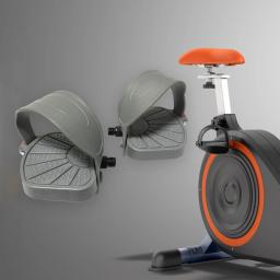 Pedal da bicicleta do exercício com correia ajustável, 9/16inch, acessórios antiderrapantes, resistentes, para a bicicleta do girador - Image 3