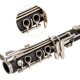 Clarinete de rowtter caindo tune b 17 chave sib klarnet/abs material do corpo clarinete - Image 4