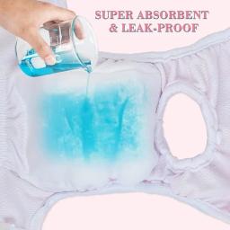 Reutilizável cão fralda calcinha, Pet Evitar arnês, Feminino Dog Shorts, Sanitária Menstrual, Fisiológica, Estro, Segurança Underwear - Image 4