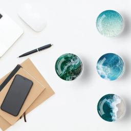 Conjunto de 12 ímãs de vidro, decoração do oceano para artesanato e cozinha - Image 4