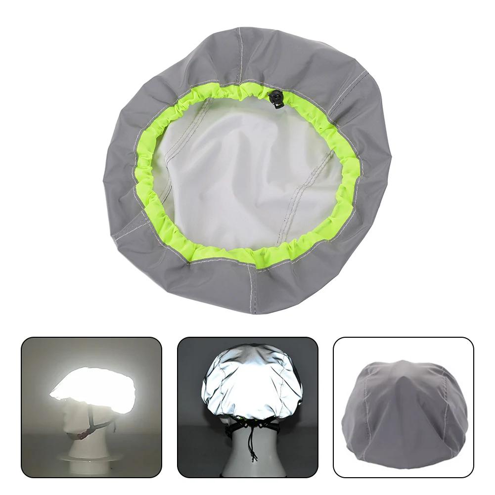 Bicicleta da bicicleta capacete capa ciclismo à prova dwaterproof água reflexivo capacete capa de ajuste elástico fivela acessórios ciclismo ao ar livre - Image 1