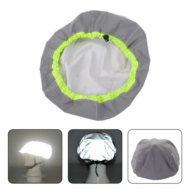 Capacete de Ciclismo à Prova d'Água com Ajuste Elástico e Fivela Refletiva para Acessórios em Ambientes Externos