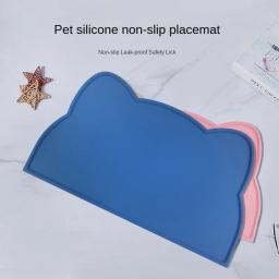 Tapetes antisujos para gatos, antiderrapantes, suprimentos fáceis de limpar, lavar com água para casa, almofada de silicone de grau alimentício, pet - Image 1