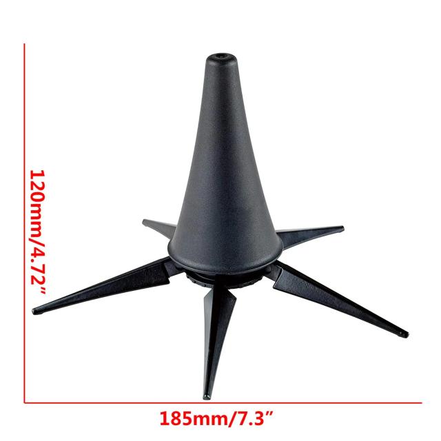 Suporte Dobrável de Metal Preto para Clarinete com 5 Pernas - Acessório Prático para Instrumentos de Sopro