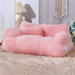 Confortável cama de pelúcia para cães pequenos e médios e gatos, luxuoso sofá quente, ninho de inverno, cama Puppy, Pet Shop - Image 3